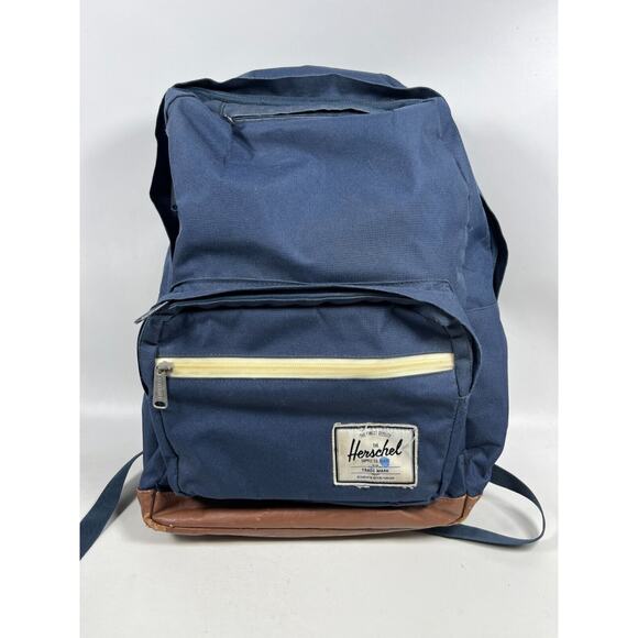 Herschel Supply Company Other - HERSCHEL Backpack Pop Quiz Canvas Leather Trim Waterproof Blue 22L